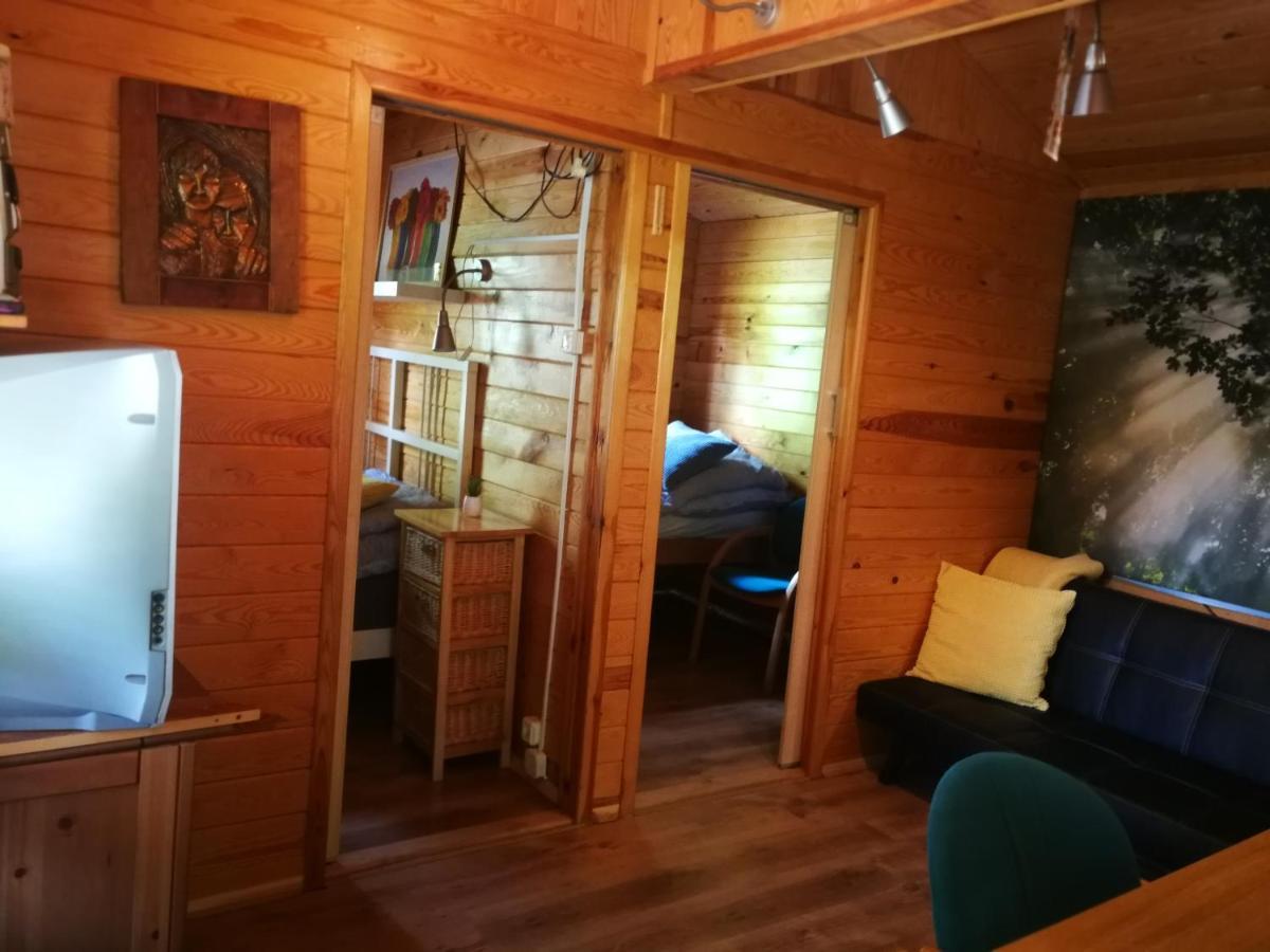 Domki Domek Na Jeziorem Wilczynskim Budzislawskim , Las, Osobno Ogrodzony 2-6 Osob- Klimatyzacja, Ogrzewanie, 62-550 Zygmuntowo Gm Wilczyn Luaran gambar